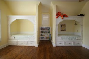 Children's Room_Built In Shelves and Beds_Central Florida Custom Carpentry