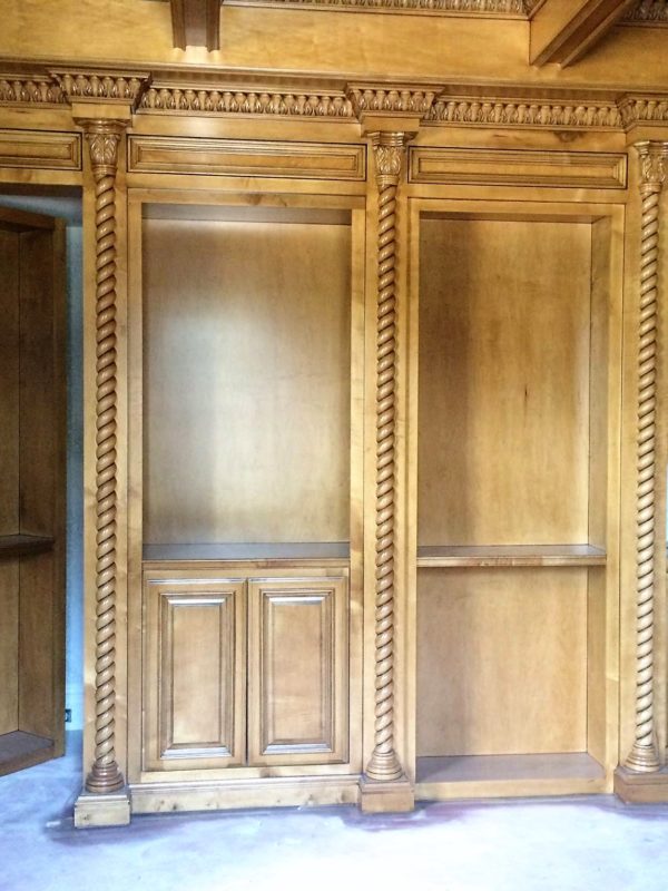 Hidden Doors, Panels and Niche Rooms_Secret Door-open_CF Custom Carpentry